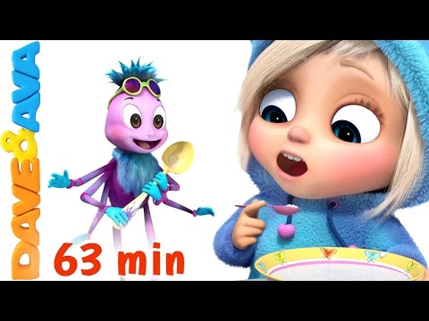 ☀️️ Little Miss Muffet | Nursery Rhymes Collection | Finger Family Songs from Dave and Ava ☀️️