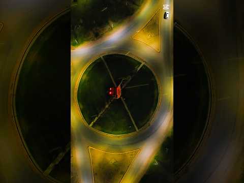 Rincón de los Sauces desde arriba, ingreso por rotonda del dinosaurio por ruta 5 y 6, hermosa noche!