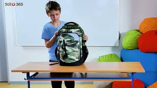 Stil midi Camo zelená