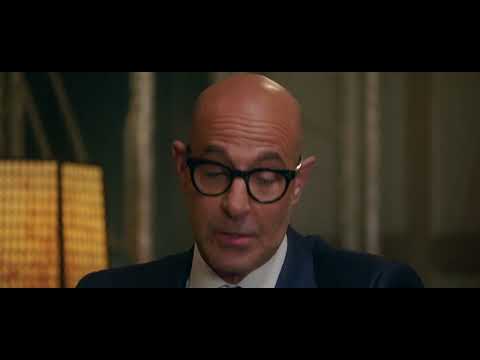 A Connaught Martini cocktail with Stanley Tucci