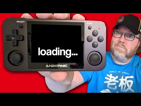 Testing the heavy, but loooong loading ANBERNIC RG350M