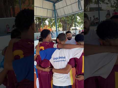 Últimos preparativos para o jogo de futsal Jets na cidade de Palmeirópolis Tocantins