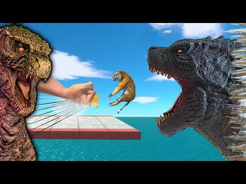 ESCAPE Godzilla BITE in Roblox