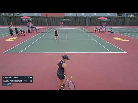 Eryn Cayetano/Maddie Sieg v Lisa Zaar/Bunyawi Thamchaiwat - USC v PEPP - 12.03.23