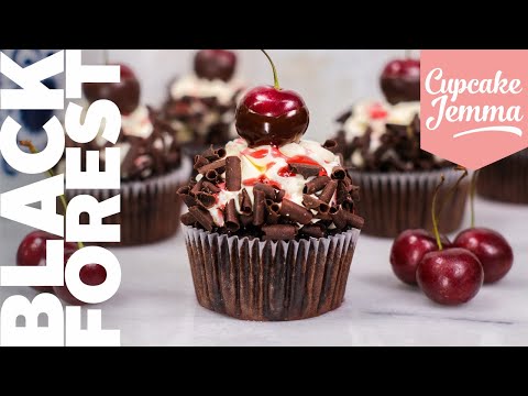 Black Forest Cupcake Recipe | Cupcake Jemma Channel
