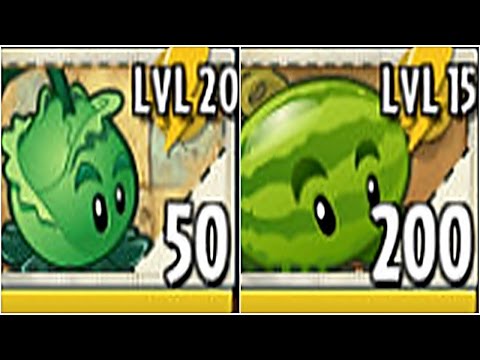TEAMS Cabbage-pult Max Level Up System Vs Melon-pult Pvz 2 in Plants vs. Zombies 2: Gameplay 2017