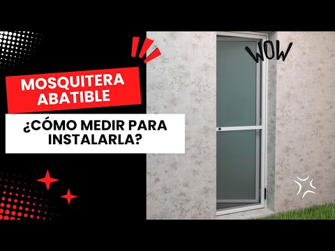 Cómo Medir para Instalar una Mosquitera Abatible de Puerta