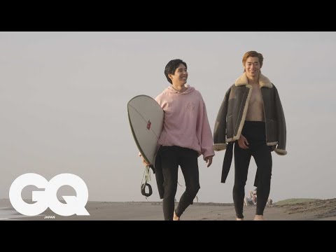 坂東龍汰&三浦獠太がサーフトリップへ！表紙撮影の裏側を1日密着 | Backstage | GQ JAPAN