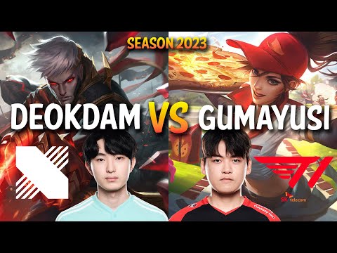 DRX Deokdam vs T1 Gumayusi - VARUS vs SIVIR ADC - KR Ranked