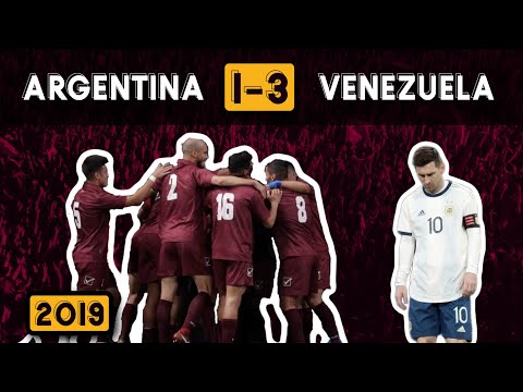 El día que LA SCALONETA perdió contra LA VINOTINTO 🔥👀 | 🇦🇷 Argentina 1-3 Venezuela 🇻🇪 ⚽️