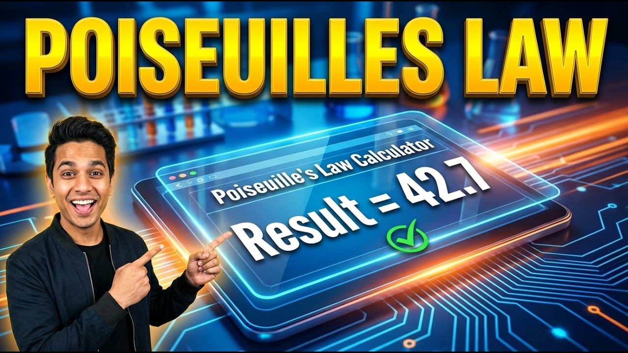 Poiseuilles Law Interactive Calculator