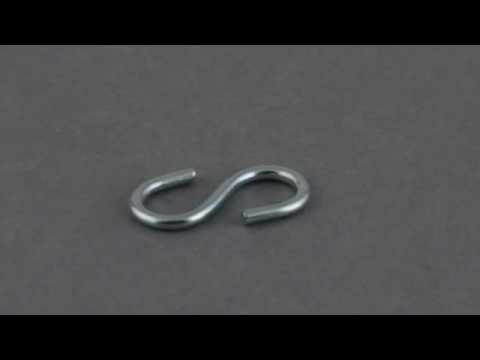 Metal "S" Hooks | 1" | Sign Hanging Hardware | CSC