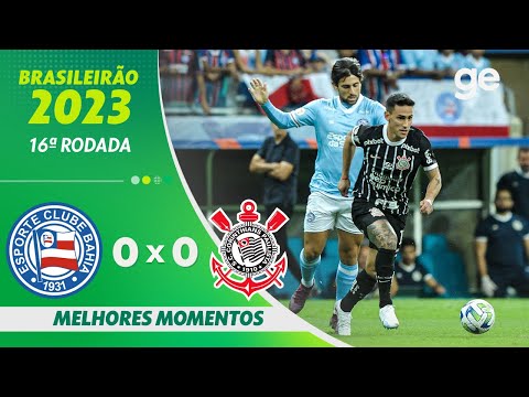 Gols e lances de Bahia x Corinthians