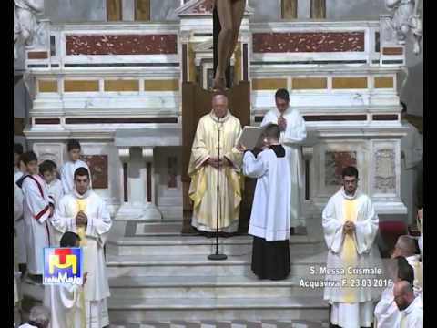 Santa Messa Crismale della Diocesi di Altamura Gravina Acquaviva delle Fonti 23 03 16
