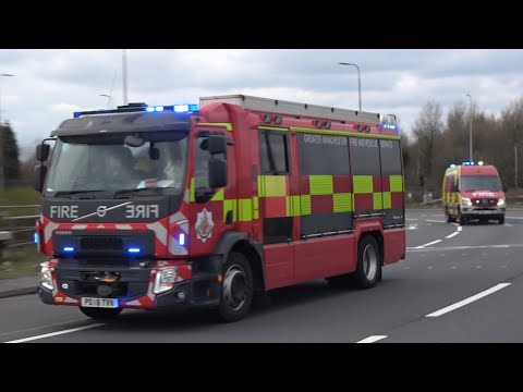 Leigh Technical Response Unit Responding-Greater Manchester Fire And Rescue Service