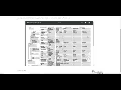 Treeseek 9 Generation Pedigree Chart