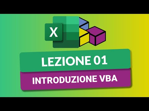 Cos'è VBA e come funziona - VBA Excel Tutorial Italiano 01