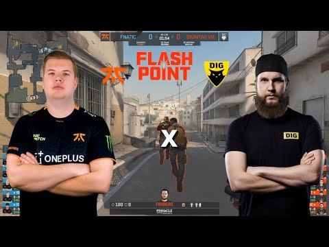 Fnatic vs Dignitas - Flashpoint 2 - DUST2 MAP1 - Lower Bracket Final | CSGO