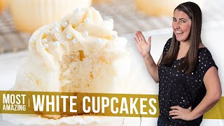 How to Make The Most Amazing White Cupcakes | The Stay At Home Chef