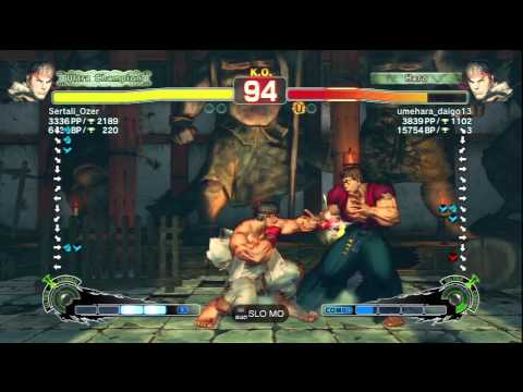 Sertali_Ozer (Ryu) Vs umehara_daigo13 (Ryu) SSF4 AE Ranked Matches - PSN