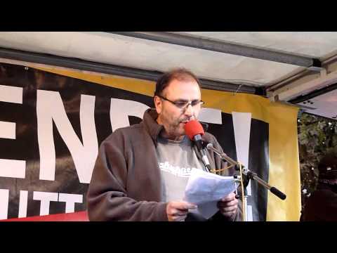Jürgen Hugger von den Aktiven Parkschützern - Grossdemo gegen Stuttgart 21 am 16.10.2010