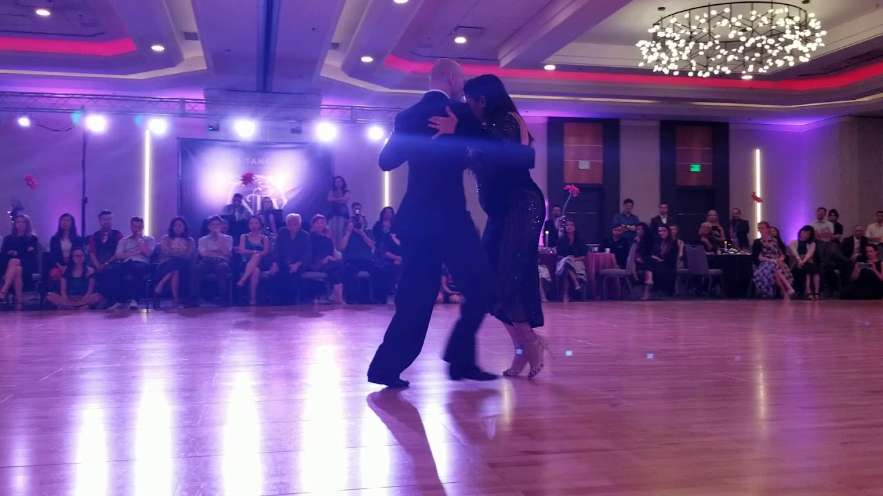 María Inés Bogado and Orlando Reyes Ibarra - performance at Nora's tango week on 7/5/2019 (2 of 3)