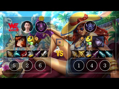 WEA Simple Miss Fortune vs Aphelios Bot - KR Master Patch 10.10