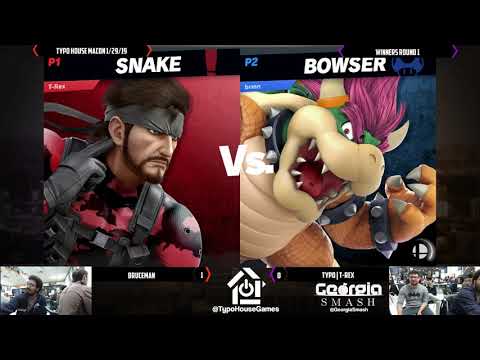 Typo House Macon 1/29/19 - Typo| T-Rex(Snake) Vs Bruceman(Bowser) - W. Round 1
