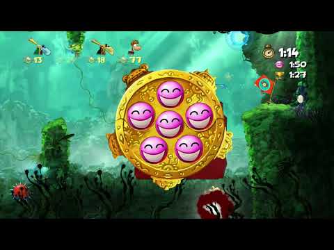 Rayman Origins (4 Players) #67 Ticklish Temples Time Trials