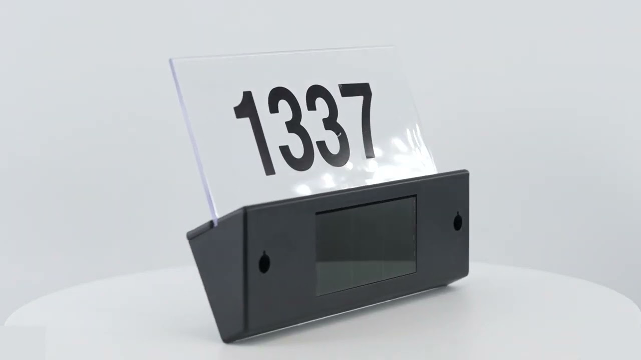 Solar LED House Number Plate Door Sign