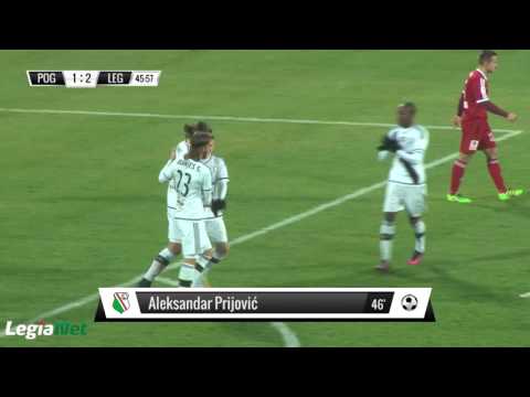 Skrót sparingu Pogoń Siedlce - Legia Warszawa 10.11.2016