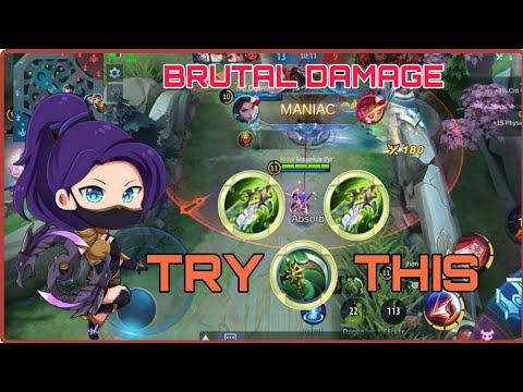 GRABE HALIMAW SA LATEGAME! BRUTAL DAMAGE! - OP HANABI MANIAC! BEST BUILD AND EMBLEM - FULL DAMAGE