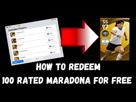 How to redeem 💯 rated Maradona for free ( Goals & Skills compilation)  HD