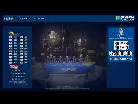 Emisión en directo de Loteria Uruguaya