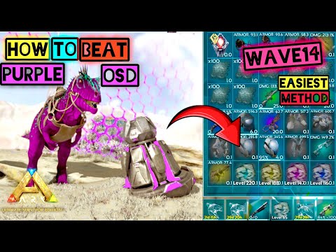 How to Beat Purple OSD Up to 14 Waves Solo –Ark Mobile |Ark Ultimate Mobile Edition Extinction Guide