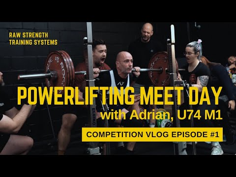 Powerlifting Meet Day Vlog - Adrian, U74 M1  |  (IPF) NWPL Masters Champs Aug '21 @ Raw Strength Gym