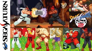 Street Fighter Alpha 2 SEGA Saturn - C&M Playthrough