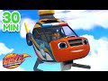 Officer Blaze's Police Helicopter Rescues! | 30 Minute Compilation | Blaze and the Monster Machines