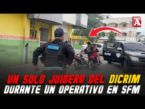 A SINGLE DICRIM OFFICER ON OPERATION IN THE STREETS