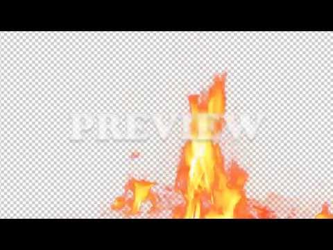 Real Fire Flame 14 - Pre Keyed with Alpha Channel