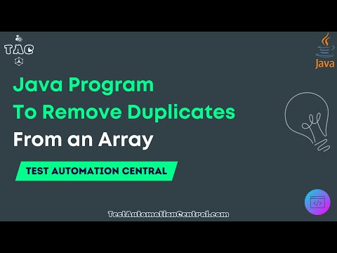 Remove Duplicate From Array In Java Java Corejava Interviewquestions Coding Java4quicklearning