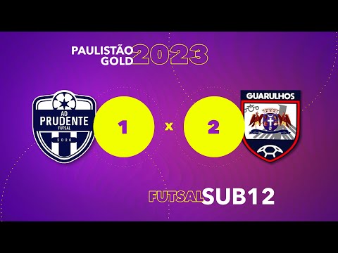 AD Prudente 1 x 2 Guarulhos Futsal - Paulistão Gold 2023 - Quartas de final - sub12