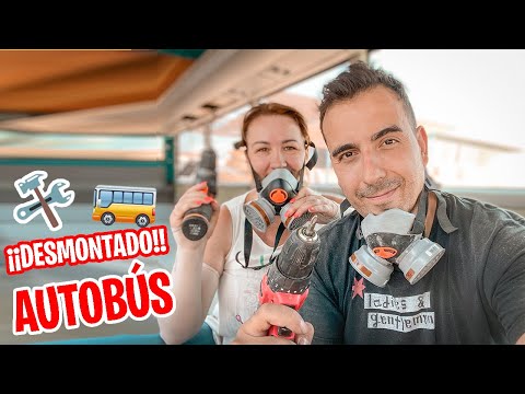 DESMONTAMOS AUTOBÚS escolar con + de 25 años // CAMPERIZACIÓN Motor Home
