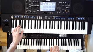 Sandra - Two Lovers Tonight 🙂  LIVE keyboard instrumental cover