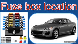 The fuse box location on a 2004 Mazda RX 8