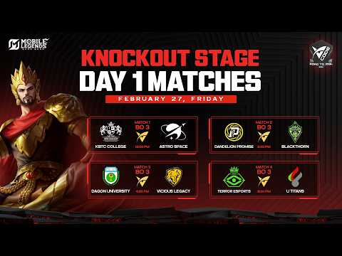 🔴 V-Road To MSL-MM S3 | Knockout Stage Day 1