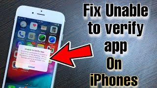 How To FIX Unable To Verify App