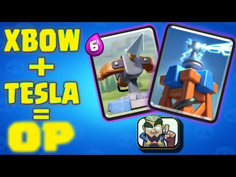 X BOW + TESLA IS OP CLASH ROYALE GAMEPLAY