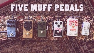 Video thumbnail for Five Muff Pedals (Nano Big Muff, Green Russian, Defector, Hoof, Musket) by The Pedal Bored