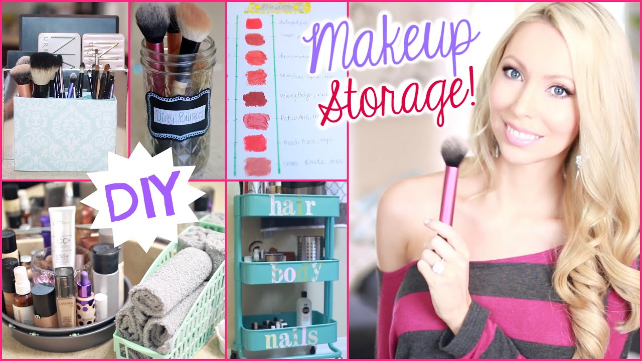 DIY Makeup Storage and Organization Ideas!